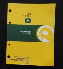 ORIGINAL JOHN DEERE 6405 TRACTOR OPERATORS MANUAL MINT SHAPE MANNHEIM GERMANY