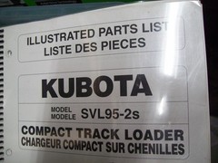 KUBOTA SVL97-2s Illustrated parts list compact Track Loader skid steer