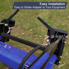 3500lbs Weld On Skid Steer Quick Attach Conversion Adapter Quick Tach Latch Box