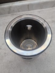 Auger Adapter 2-9/16 Inch Round Unit Female to 2 Inch Round Bit Male Made In USA