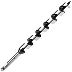 1 Inch x 12 Inch Auger Drill Bit for Wood,1 Inch Hex Shank Ship Auger Long Dr…