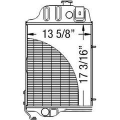 RADIATOR Fits John Deere 1020,1030,1130,1530,1630,2040,2240,3030,820,830 AT20849