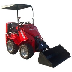 SDA-140W Ride-on Wheeled Mini Skid Steer Loader RATO Gas Engine 0.8Ton Seat-Type
