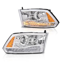LED Headlights Assembly 1Pair Compatible with Dodge Ram 2013-2018 1500 2500 3500