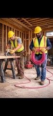 12/3 Heavy Duty Extension Cord 25ft Contractor Grade Indoor Outdoor Power Cable