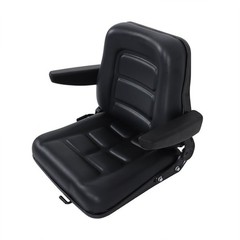 Universal Tractor Seat, Lawn Mower Seat with Armrests for Excavator Backhoe