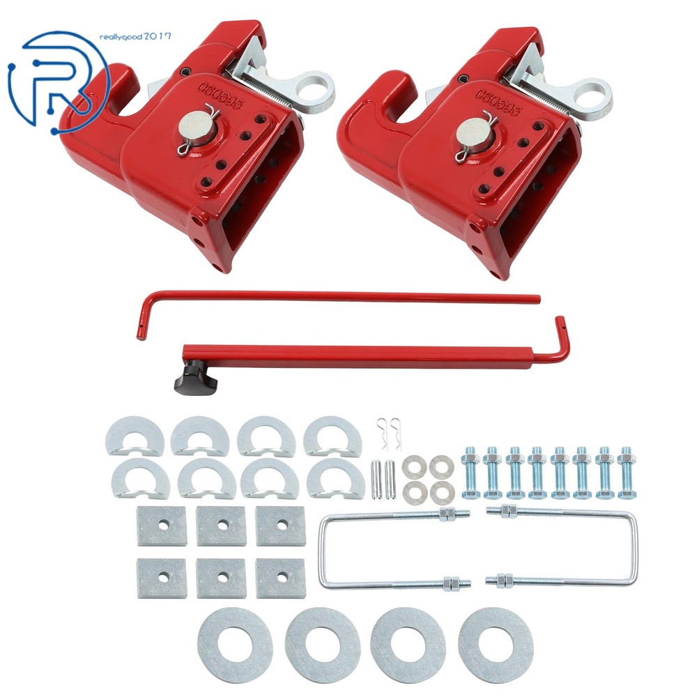 Red Easy Change Quick Hitch Kit for Category 2 Tractor & Implement