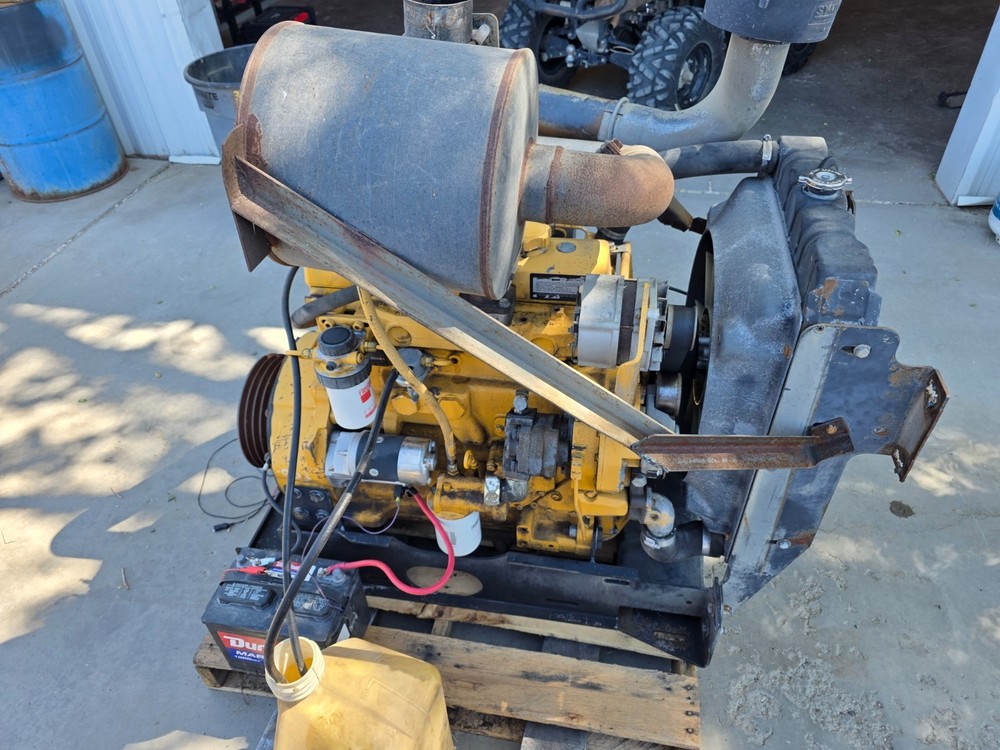 JOHN DEERE 4.5L Turbo Diesel Engine 4045TF150 – Runs Good – Video 4045T 4045TF