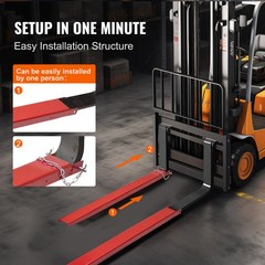 Uimoso Pallet Fork Extensions Forklift Extensions 72″ x4.5″ Heavy Duty with Pins