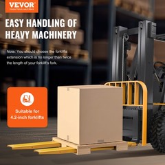 VEVOR Pallet Fork Extensions Forklift Extensions 84″ x 4.5″ Heavy Duty Steel