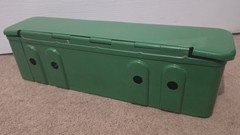 New Heavy Duty Steel Tractor Tool Box Green Bolt-On 18 Gauge 15-3/8″ Long