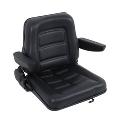 Universal Tractor Seat, Lawn Mower Seat with Armrests for Excavator Backhoe