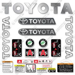Fits Toyota 8FGU18 Forklift Decal Kit – 7 YEAR OUTDOOR 3M VINYL! + BONUS!