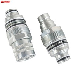 Male & Female Flat Face Coupler Kit 6679837 6680018 For Bobcat Loader S130 T870