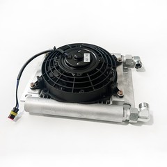 For H12/QH12 Mini Excavator Attachment Radiator Plus Hydraulic Oil Cooler Fan US