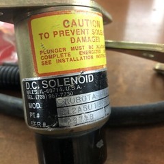 Kubota Dc Solenoid 3aw Kit 1751 12A6U1B1S5 Synchro Start NEW