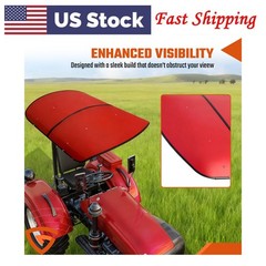 Sun Shield Tuff Top Tractor Canopy Red 48″x52″ Compatible With 2″x2″ 2″x3″ ROPS