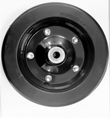 10″ x 3.25″ Solid Wheel with 1/2″ ID Bushings for Axle Hole For Finish Mowers