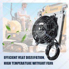 New Radiator Plus Hydraulic Fan for AGT 1-1.8Ton Mini Excavators | H12-QH12SRQ
