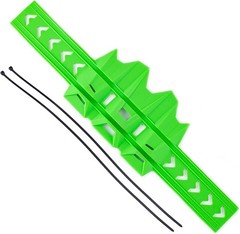 Motorcycle Universal Exhaust Heat Shield Cover Muffler Pipe Guard Color: green