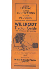 1936 Willrodt Tractor Guide Omaha NE Brochure Farm Agriculture