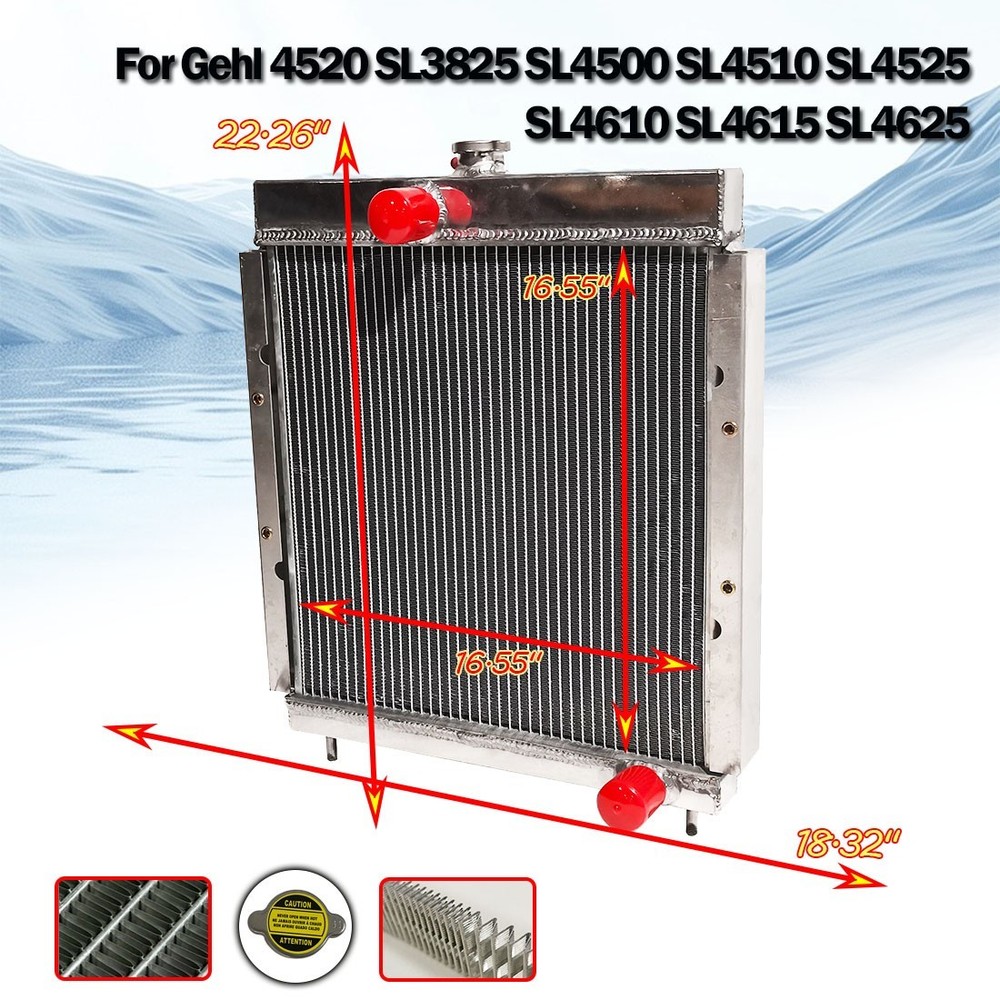 #121462 Radiator Fits Gehl SL3825/SL4500/SL4510/SL4525/SL4610/SL4615/SL4625 4520