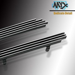 2001-2004 Nissan Frontier Front Upper Main Solid Aluminum Polished Billet Grille