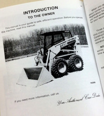 J I Case 1845 And 1845S Uni-Loader Skid Steer Operators Owners Manual 9-4915