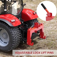 3-Point Quick Hitch Adapter for Category 1 & 2 Steel Attachment Tractor 3000 LBS