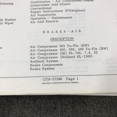 Truck Service Repair Manual S-Series CTS-2311 1978-1979 Book