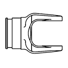 Outer Tube Yoke fits Land Pride DM3507 RCFM45180 1705027 fits Bush Hog R66112BH