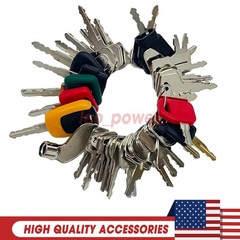 41 Heavy Equipment Keys for Case Cat Komatsu JCB Kubota Bobcat Volvo Doosan JLG