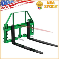 4000LBS Pallet Fork Frame & 48″ Fork Blades for JD Tractors 2inch Hitch Receiver