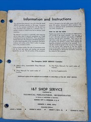 John Deere I&T Shop Service Manual No JD-4 Series A,B,D,H Models D,M, MT