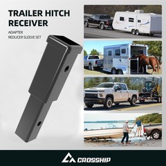 Trailer Hitch Extender for 2 Inch Receiver, 7 Inch Extension Length, 3500 lbs…