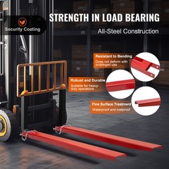 Uimoso Pallet Fork Extensions Forklift Extensions 72″ x4.5″ Heavy Duty with Pins