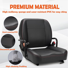 Universal Forklift Seat,Tractor Seat,With Hip Restaint,Micro Switch and Safety B