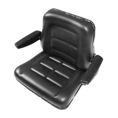 Adjustable Backrest Lawn Mower Tractor Forklift Excavator Seat with Armrests US