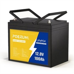 12V 100Ah LiFePO4 Lithium Battery Deep Cycle Battery for RV Camper Van Off-Grid
