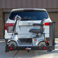 Silver Spring 48″ x 28″ Folding Steel Wheelchair Carrier with Ramp & Hitch Mount