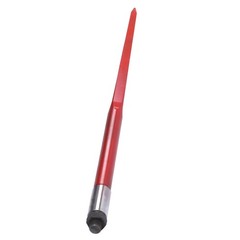 4500-lbs Capacity Spike Fork 49″ Red Hay Bale Spear For Skid Steer Tractor Lift
