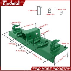 Findmall Bolt on Grab Hooks & D Rings & 2″ Receiver For John Deere 1025R