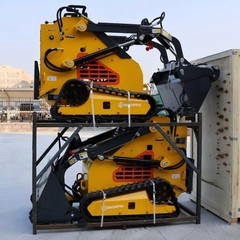 FREE SHIP 2026 New Mini Skid Steer Loader 24HP 4-in-1 Bucket 3-Stage Pump Hydrau