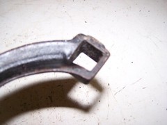 NOS Cast Iron Crank Handle Corn Sheller Pump Grinder Roller 5/8″ SQUARE Shaft