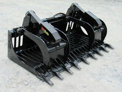 72″ Severe Duty Rock Grapple Bucket with Teeth Skid Steer Loader Attachment