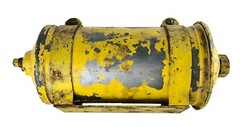 Tractor Air Filter Housing Canister Painted Yellow
