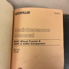 CAT Caterpillar 824C 825C 826C SERVICE REPAIR MANUAL COMPACTOR TRACTOR 85/86/87X