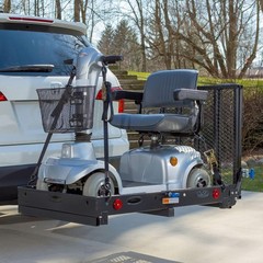 Silver Spring 48″ x 28″ Folding Steel Wheelchair Carrier with Ramp & Hitch Mount