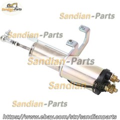 12V Fuel Stop Solenoid Valve A044F796 For Excavator Flameout Switch Replacement