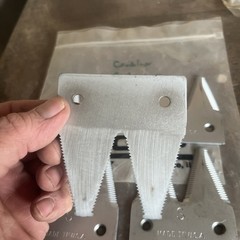 5 NOS Tiger Jaw Sickle Sections From Shoup